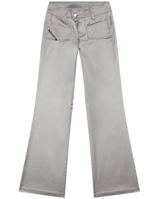 Diesel low-rise flared trousers