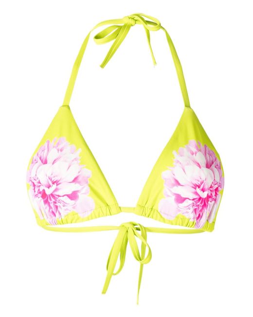 Cynthia Rowley floral-print bikini top