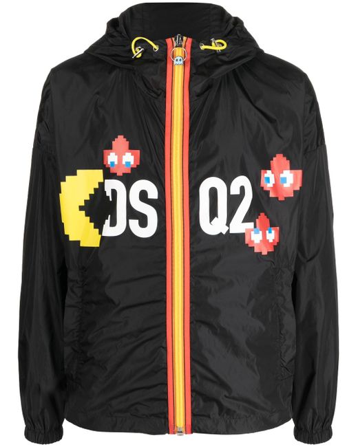 Dsquared2 logo-print zip-up jacket