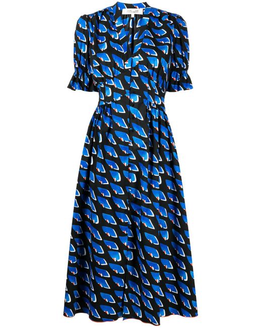 Diane von Furstenberg Erica short-sleeve midi dress