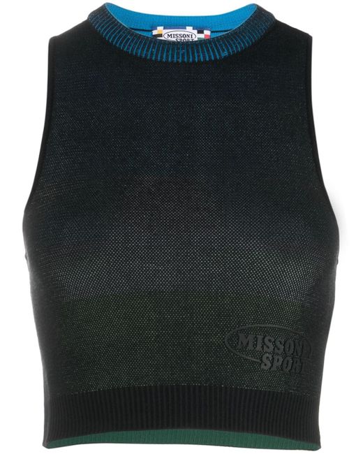 Missoni cropped sleeveless knit top