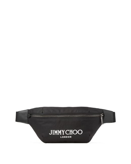 Jimmy Choo Finsley logo-print belt bag