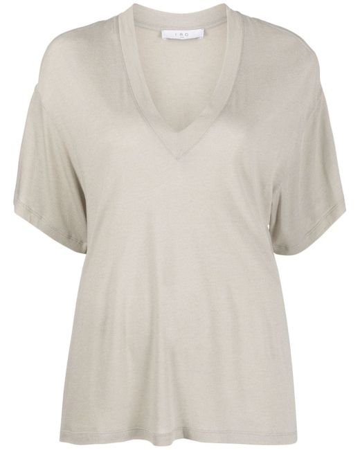 Iro V-neck drop-shoulder T-shirt