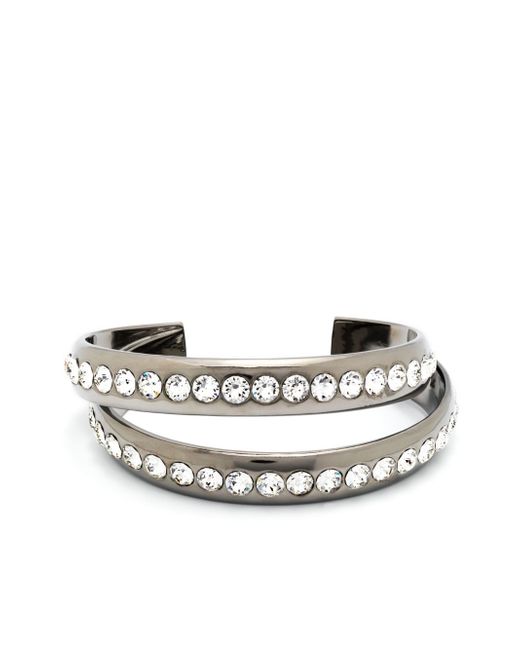 Amina Muaddi Jahleel crystal-embellished cuff bracelet
