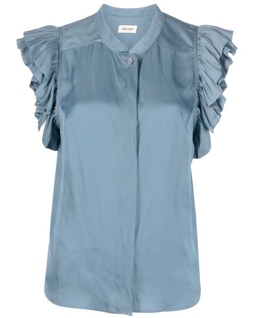 Zadig & Voltaire ruffled-sleeve blouse