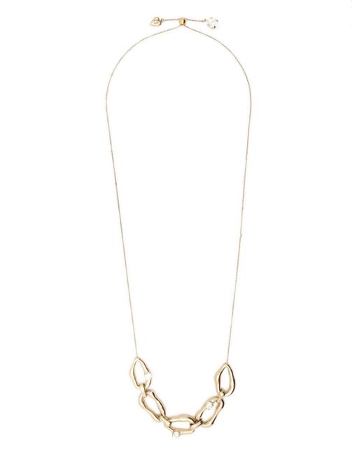 Forte-Forte textured-finish chain-link necklace