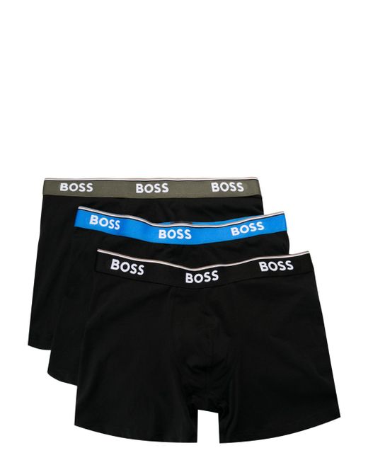 Boss logo-waistband boxers set