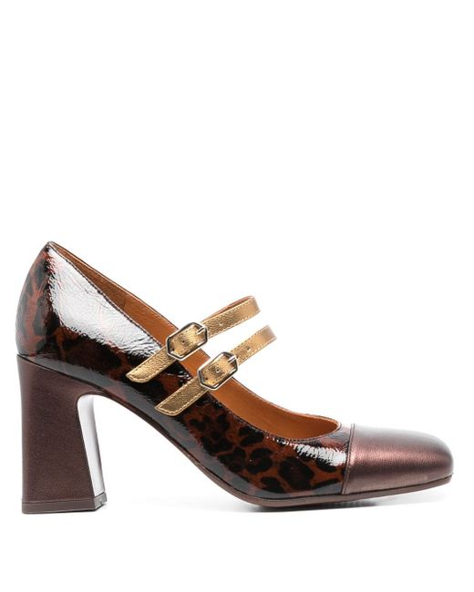Chie Mihara 90mm colour-block leather pumps