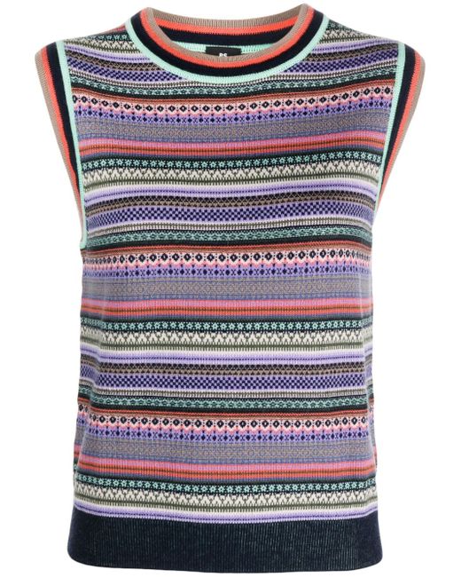 PS Paul Smith sleeveless knitted top