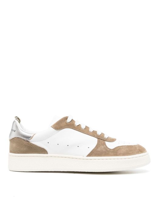 Officine Creative low-top panelled sneakers