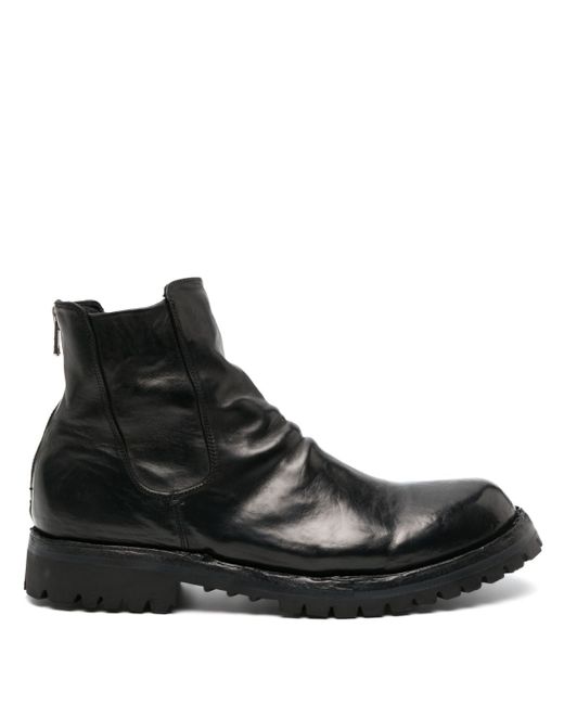 Officine Creative Ikonic 005 leather ankle boots