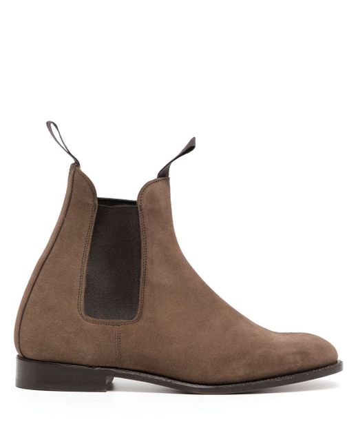 Tricker'S elasticated-panels suede ankle boots