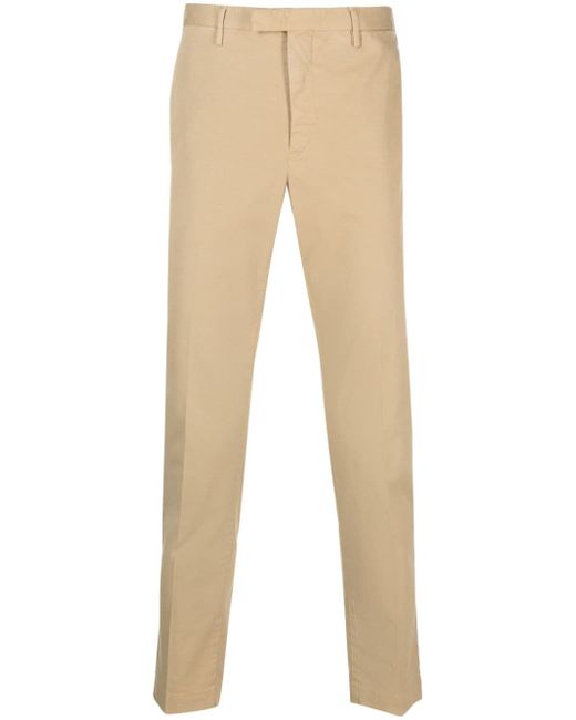 PT Torino mid-rise cotton chino trousers
