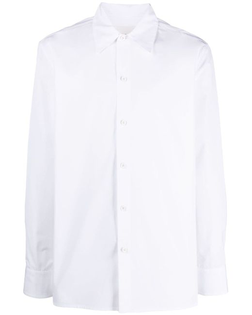 Jil Sander pointed-collar organic-cotton shirt