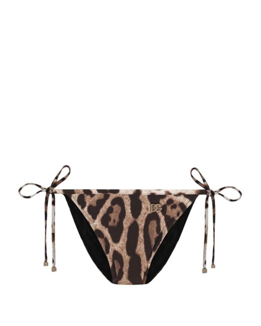 Dolce & Gabbana leopard-print bikini bottom