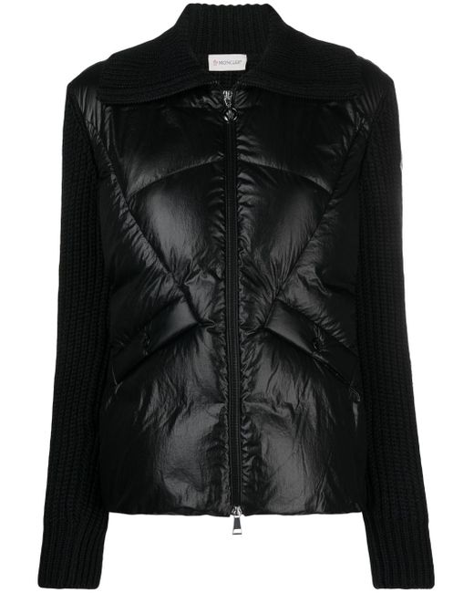Moncler panelled quilted jacket