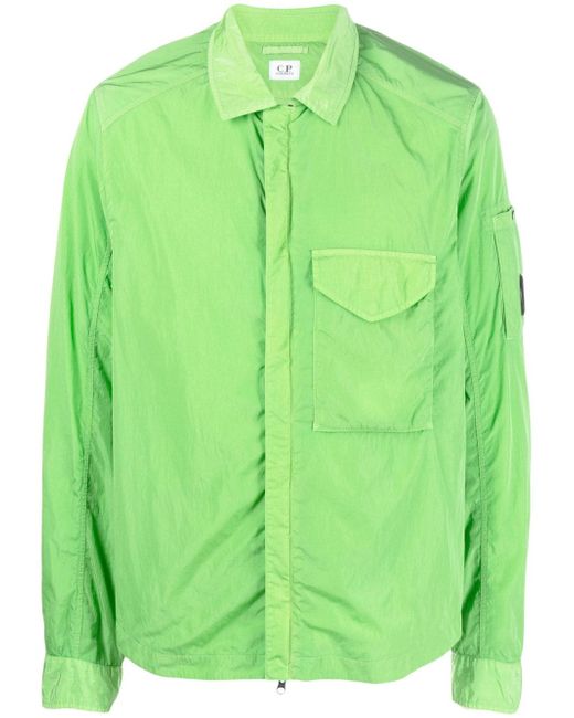 CP Company Lens-detail chest-pocket shirt