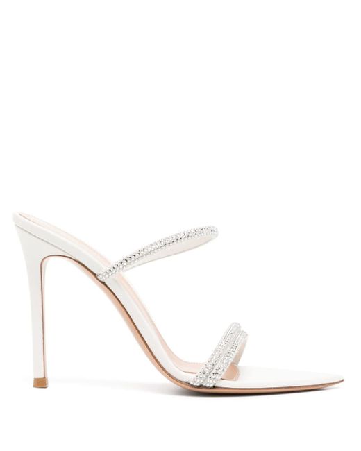 Gianvito Rossi Cannes 105mm leather sandals