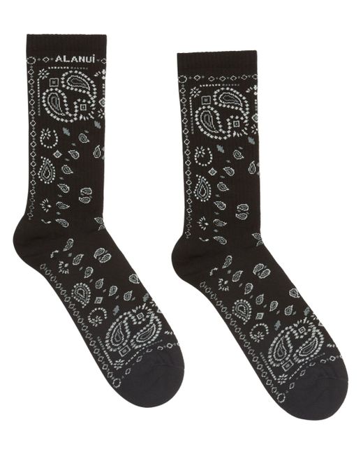 Alanui bandana-print socks