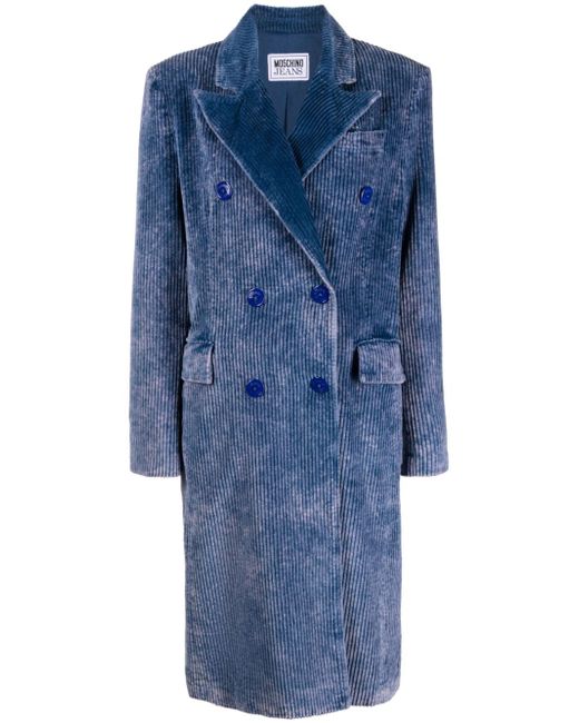 Moschino Jeans double-breasted corduroy coat