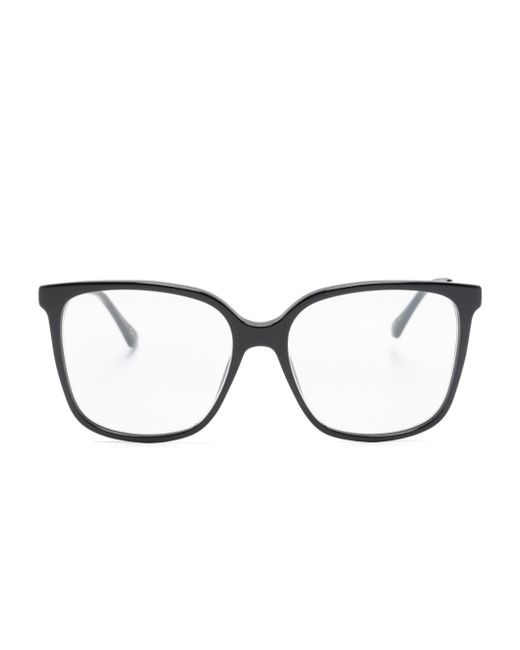 Jimmy Choo Crystal-embellished square-frame glasses