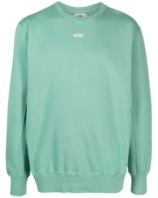 Autry logo-flocked sweatshirt