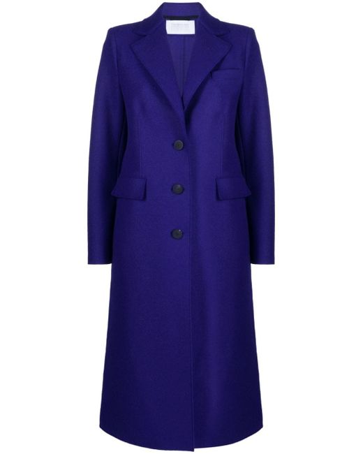 Harris Wharf London single-breasted buttoned coat