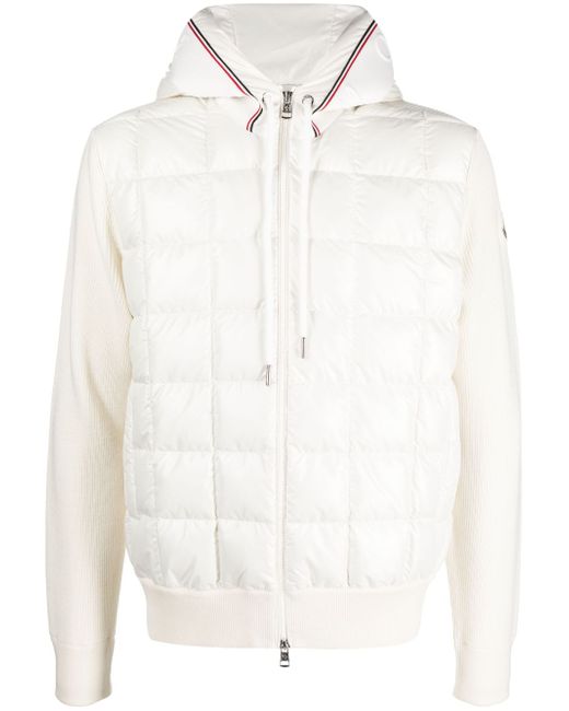 Moncler hooded panelled padded jacket