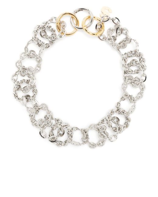 Sacai polished-finish chain-link necklace