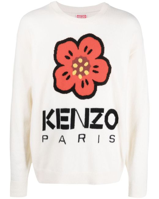 Kenzo Boke Flower intarsia-knit jumper