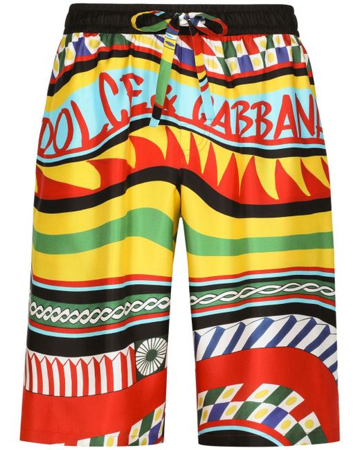 Dolce & Gabbana Carreto-print bermuda shorts