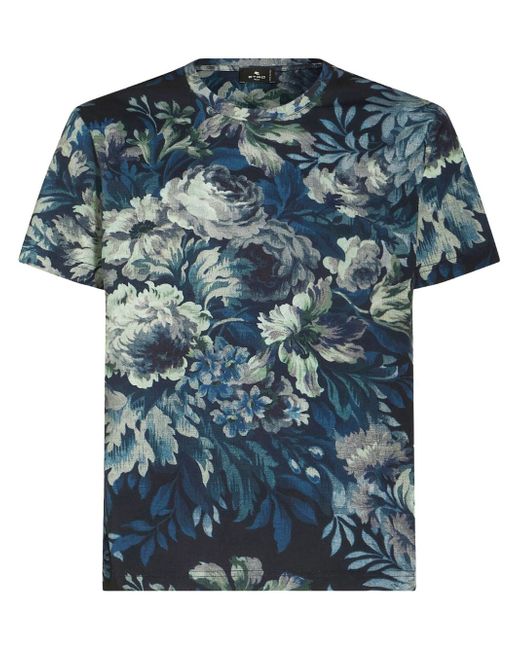 Etro botanical-print T-shirt