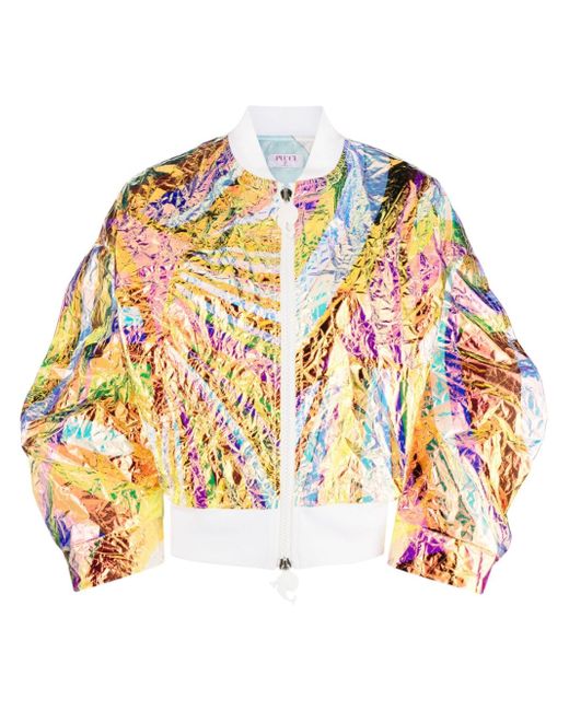 Pucci Iride-print iridescent bomber jacket