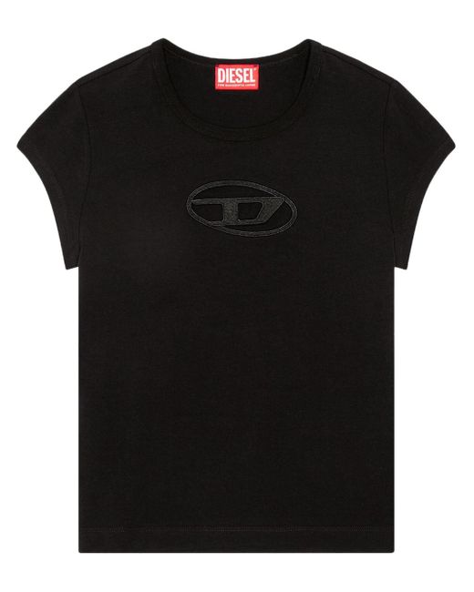 Diesel T-Angie logo-cut stretch-cotton T-shirt