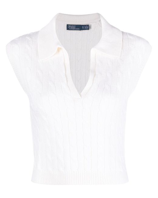Polo Ralph Lauren cable-knit V-neck jumper vest