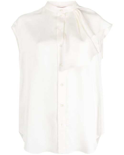 Alexander McQueen sleeveless ruffled blouse