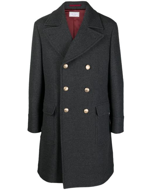 Brunello Cucinelli double-breasted wool coat