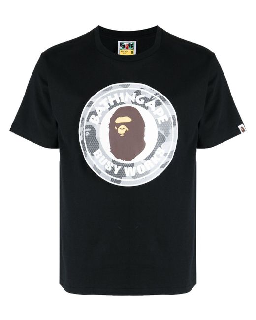 A Bathing Ape Busy Works logo-print T-shirt