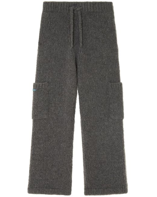 Alanui A Finest knitted straight-leg trousers