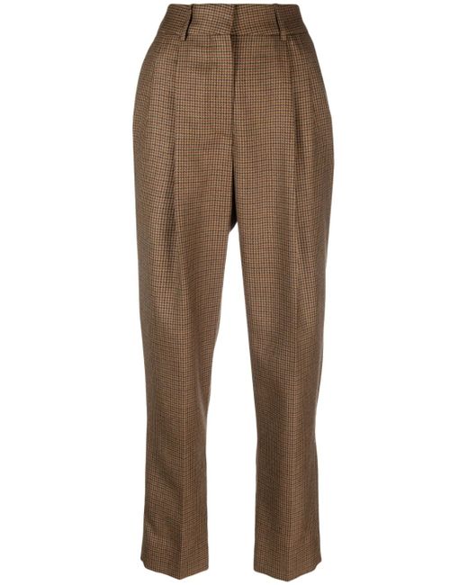 Blazé Milano houndstooth-pattern tapered trousers