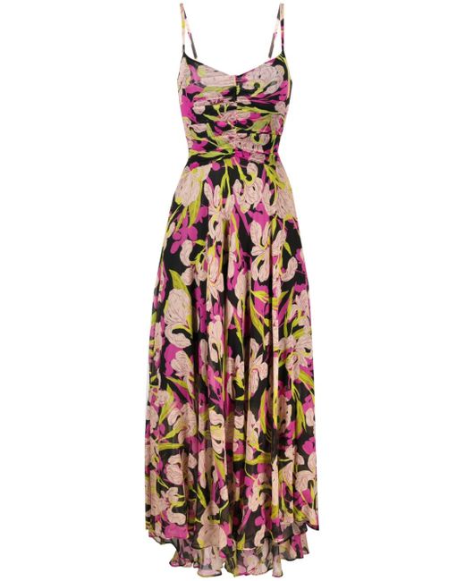 Pinko floral-print georgette midi dress