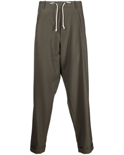 Magliano drawstring-fastening cotton trousers