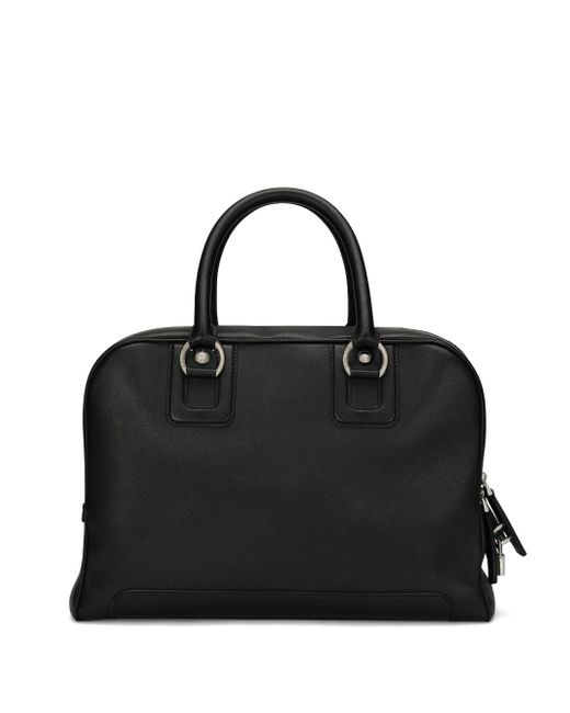 Dolce & Gabbana Re-Edition logo-plaque leather tote bag