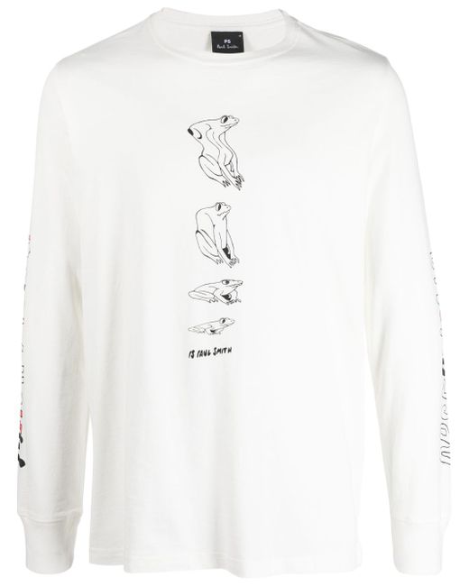 PS Paul Smith logo-print detail organic-cotton T-shirt