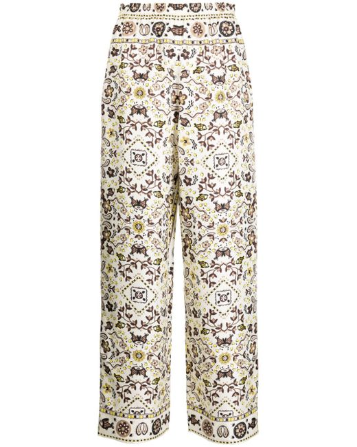 Tory Burch graphic-print trousers