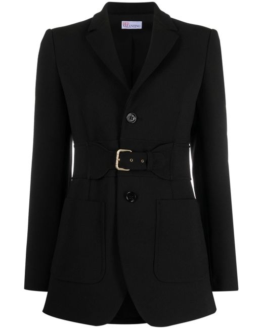 RED Valentino belted single-breasted blazer