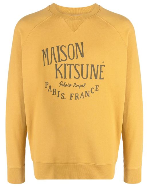 Maison Kitsuné logo-print crew-neck sweatshirt