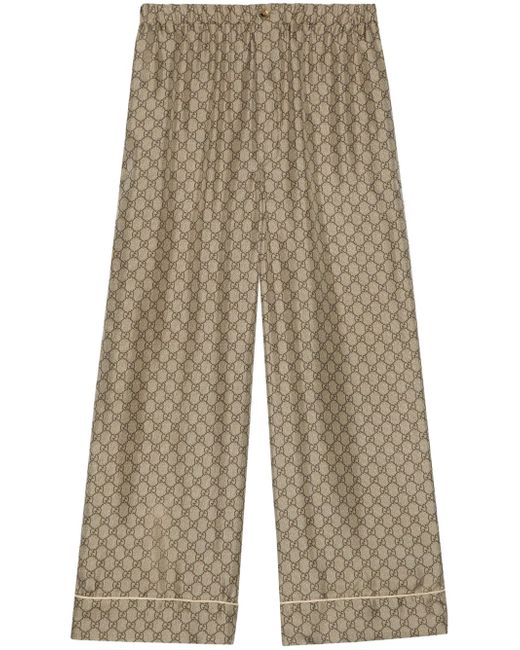 Gucci GG Supreme pallazzo trousers