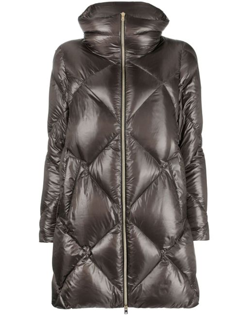Herno diamond-quilted padded coat