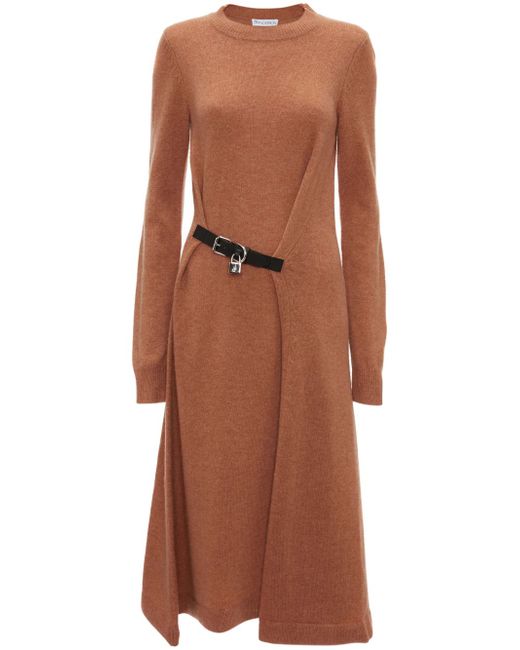 J.W.Anderson padlock-detail long-sleeve dress